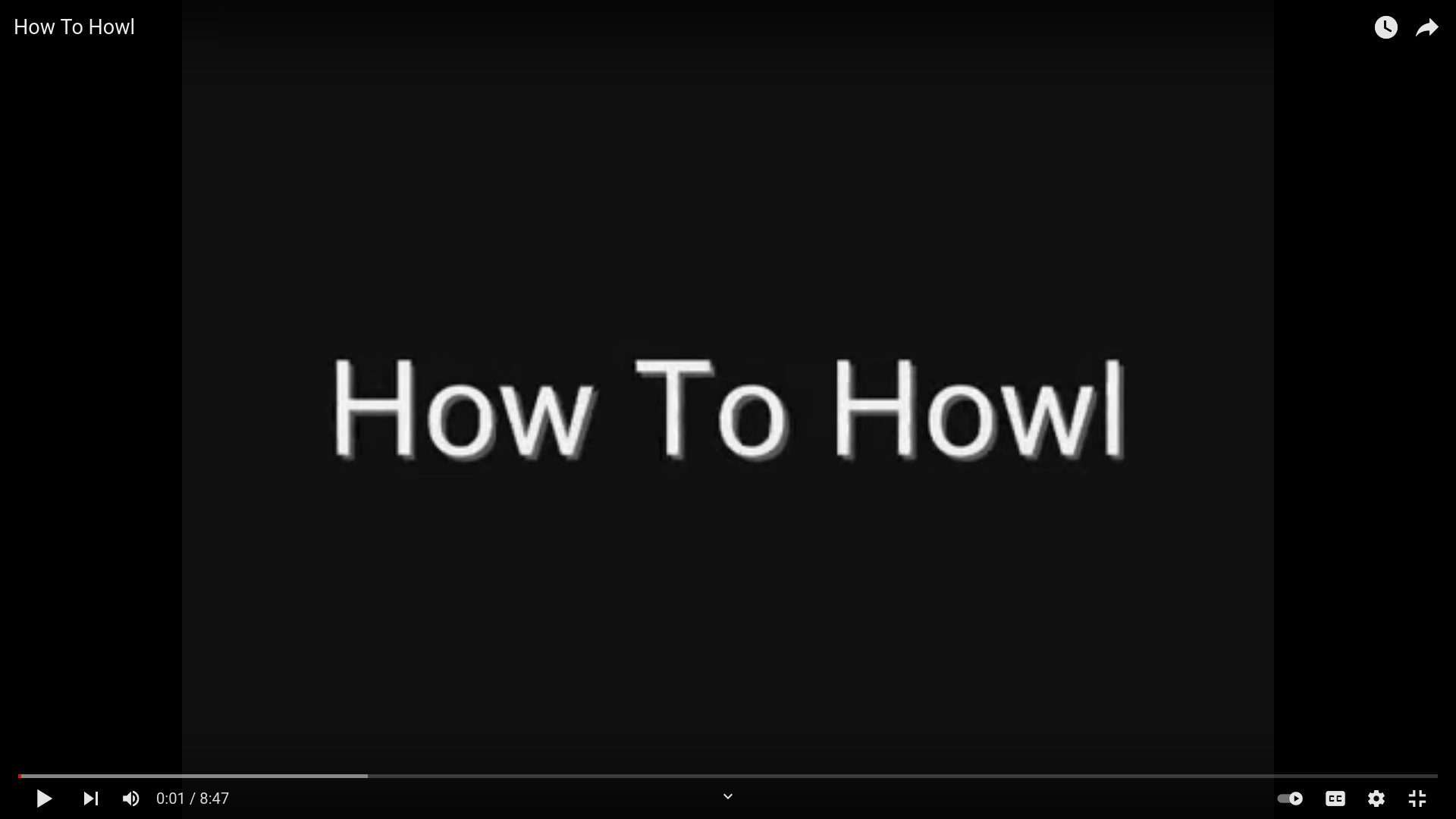 How To Howl